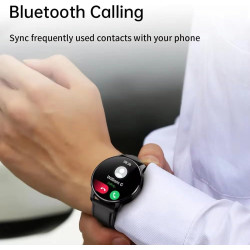 Nouveauté montre connectée intelligente, 1.32 pouces hd ips, 20 modes sport, météo en temps réel, appels bleutooth, bracelet sil