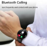 Nouveauté montre connectée intelligente, 1.32 pouces hd ips, 20 modes sport, météo en temps réel, appels bleutooth, bracelet sil