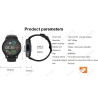 Nouveauté montre connectée intelligente, 1.32 pouces hd ips, 20 modes sport, météo en temps réel, appels bleutooth, bracelet sil
