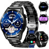 Montre Connectée Homme, avec 3 Bracelets, avec Fonctions D'appel et de Messages, Adaptée aux Affaires, 100+ Modes Sportifs, Mont