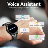 Montre Connectée Homme, avec 3 Bracelets, avec Fonctions D'appel et de Messages, Adaptée aux Affaires, 100+ Modes Sportifs, Mont