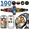 Montre Connectée Homme, avec 3 Bracelets, avec Fonctions D'appel et de Messages, Adaptée aux Affaires, 100+ Modes Sportifs, Mont