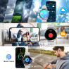 Montre Connectée Hommes, avec 2 Silicone Bracelets, Dotée de Fonctions D'appel, D'assistant Vocal et de Messages, 100+ Modes Spo