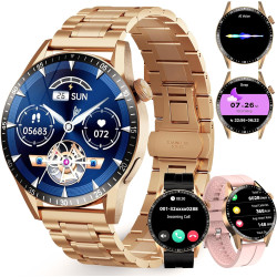 Montre Intelligente Business et Sport pour Hommes/Femmes - Communication à Fonction complète, 123 Modes de Sport, Surveillance d