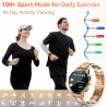 Montre Intelligente Business et Sport pour Hommes/Femmes - Communication à Fonction complète, 123 Modes de Sport, Surveillance d