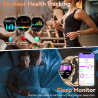 Montre Intelligente Business et Sport pour Hommes/Femmes - Communication à Fonction complète, 123 Modes de Sport, Surveillance d