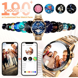 Montre Intelligente Business et Sport pour Hommes/Femmes - Communication à Fonction complète, 123 Modes de Sport, Surveillance d