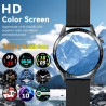 Montre Connectée Hommes, avec 2 Silicone Bracelets, Dotée de Fonctions D'appel, D'assistant Vocal et de Messages, 100+ Modes Spo