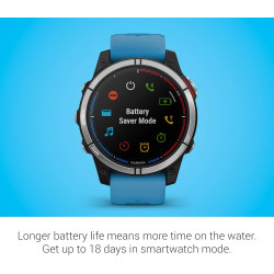 Garmin quatix® 7 Standard Edition Montre intelligente GPS durable avec cartes côtières et cartes intérieures