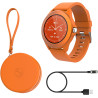 Forever colorum montre intelligente 1,22" ip68 étanche pour homme et femme unisexe montre colorée pour adolescent montre orange 
