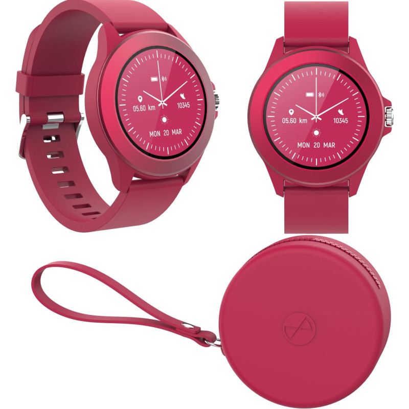 Forever Colorum CW-300 Montre connectée étanche IP68 avec podomètre, Moniteur de Sommeil, Compteur de Calories, Longue durée de 