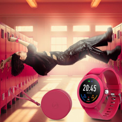 Forever Colorum CW-300 Montre connectée étanche IP68 avec podomètre, Moniteur de Sommeil, Compteur de Calories, Longue durée de 