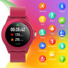 Forever Colorum CW-300 Montre connectée étanche IP68 avec podomètre, Moniteur de Sommeil, Compteur de Calories, Longue durée de 