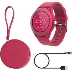 Forever Colorum CW-300 Montre connectée étanche IP68 avec podomètre, Moniteur de Sommeil, Compteur de Calories, Longue durée de 