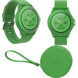 Forever Colorum CW-300 Montre Intelligente étanche IP68 avec podomètre, Moniteur de Sommeil, Compteur de Calories, Longue durée 