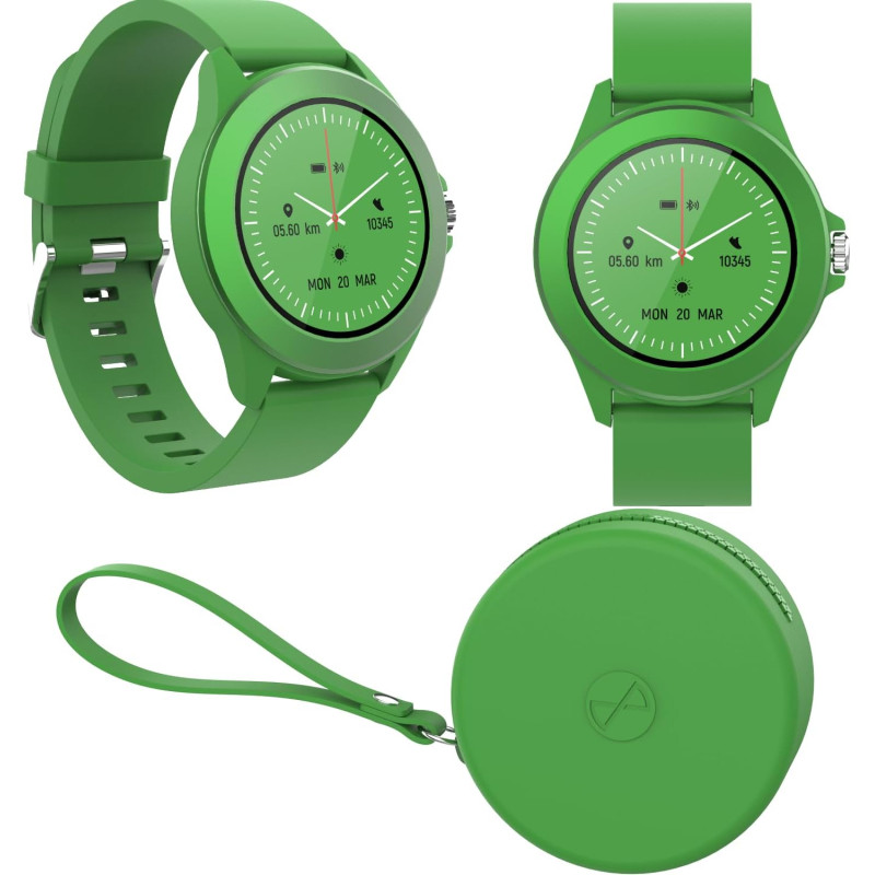 Forever Colorum CW-300 Montre Intelligente étanche IP68 avec podomètre, Moniteur de Sommeil, Compteur de Calories, Longue durée 