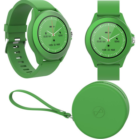 Forever Colorum CW-300 Montre Intelligente étanche IP68 avec podomètre, Moniteur de Sommeil, Compteur de Calories, Longue durée 