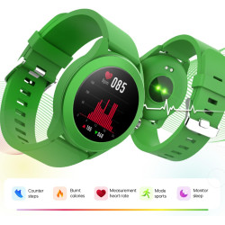 Forever Colorum CW-300 Montre Intelligente étanche IP68 avec podomètre, Moniteur de Sommeil, Compteur de Calories, Longue durée 