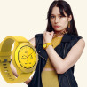 FOREVER Montre Connectée Ronde Colorum CW-300 - Montre Sport Homme Femme avec Podometre - Smartwatch Etanche IP68 - Montre Conne