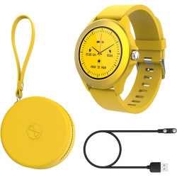 FOREVER Montre Connectée Ronde Colorum CW-300 - Montre Sport Homme Femme avec Podometre - Smartwatch Etanche IP68 - Montre Conne