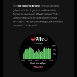 Huawei watch gt 3 pro active noir / 46mm / gps/bleutooth 5.2 / microphone/charge sans fil/compatible avec ios et android