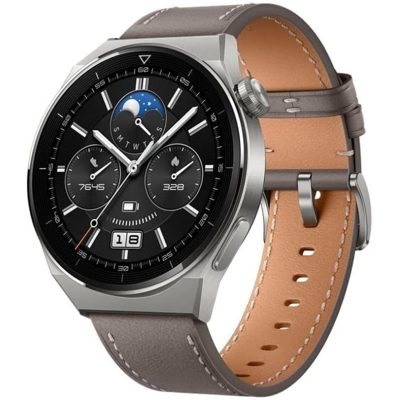 Huawei watch gt 3 pro 46mm montres connectées avec ecg,suivi de la santé en continu, jusqu'à 14 jours d'autonomie, charge sans f