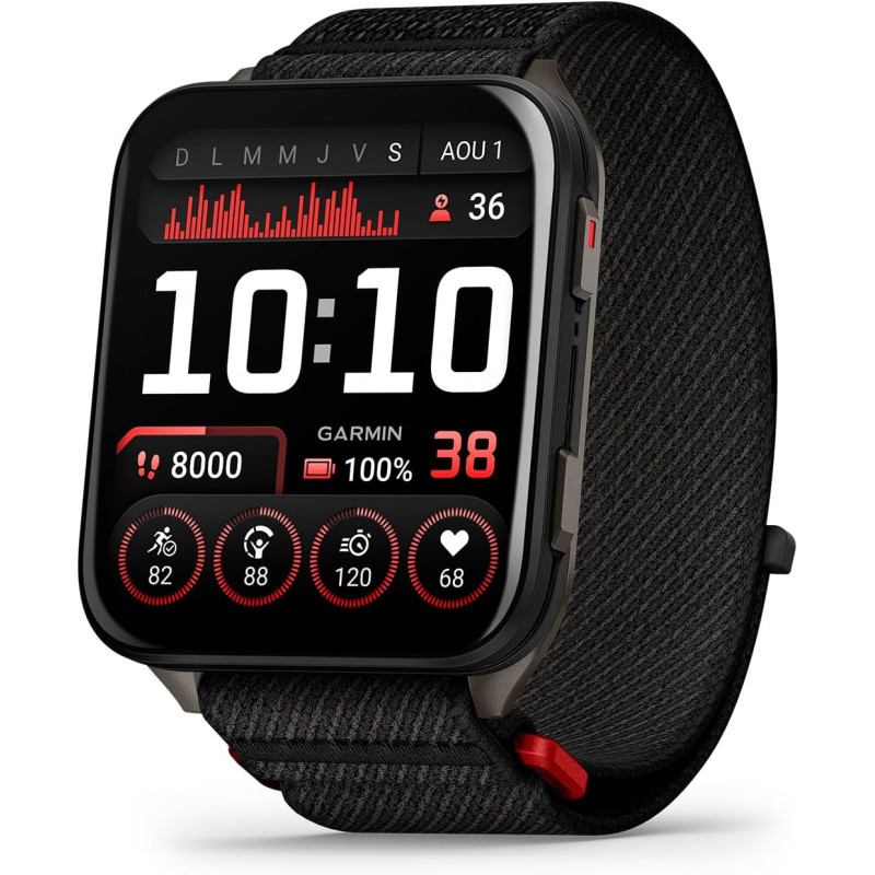 Garmin Venu X1. Montre connectée GPS avec écran AMOLED 2″, Lampe LED, boîtier Ultra Fin de 8 mm, Plus de 100 Sports intégrés, ju