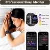 Tozo s7 montre connectée femme homme avec 1.85" amoled écran résolution 390x450 ppi smartwatch avec bleutooth appel et message m