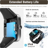 Tozo s7 montre connectée femme homme avec 1.85" amoled écran résolution 390x450 ppi smartwatch avec bleutooth appel et message m