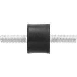 Aigend Lot de 4 supports de bobine M6, anti-vibrations, pièce en caoutchouc moteurs essence, pompes eau (VV20 x 15 M6 x 18)