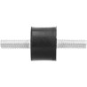 Aigend Lot de 4 supports de bobine M6, anti-vibrations, pièce en caoutchouc moteurs essence, pompes eau (VV20 x 15 M6 x 18)
