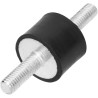 Aigend Lot de 4 supports de bobine M6, anti-vibrations, pièce en caoutchouc moteurs essence, pompes eau (VV20 x 15 M6 x 18)