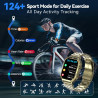 Montre Connectée Homme, avec Téléphone, écran HD 1.95'', 100+ Modes Sportifs, Smartwatch Homme, Comptage de Pas, Mesure de Dista