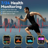 Montre Connectée Homme, avec Téléphone, écran HD 1.95'', 100+ Modes Sportifs, Smartwatch Homme, Comptage de Pas, Mesure de Dista