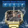 Montre Connectée Homme, avec Téléphone, écran HD 1.95'', 100+ Modes Sportifs, Smartwatch Homme, Comptage de Pas, Mesure de Dista