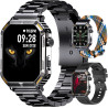 Montre Connectée Homme, avec Téléphone, écran HD 1.95'', 100+ Modes Sportifs, Montre Sport Homme, Comptage de Pas, Mesure de Dis