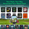 Montre Connectée Homme, avec Téléphone, écran HD 1.95'', 100+ Modes Sportifs, Montre Sport Homme, Comptage de Pas, Mesure de Dis