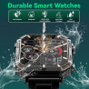 Montre Connectée Homme, avec Téléphone, écran HD 1.95'', 100+ Modes Sportifs, Montre Sport Homme, Comptage de Pas, Mesure de Dis