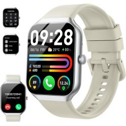 Montre connectée homme femme avec appel bleutooth, 1.96" hd smartwatch avec etanche ip68, montre connectee avec 112+ sportifs,sp