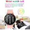 Nouveauté montre connectée multifonction, suivi d'activité, notifications intelligentes, bracelet silicone (bracelet beige)