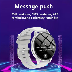 Nouveauté montre connectée multifonction, suivi d'activité, notifications intelligentes, bracelet silicone (bracelet beige)