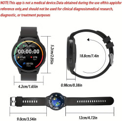 Nouveauté montre connectée multifonction, suivi d'activité, notifications intelligentes, bracelet silicone (bracelet beige)