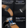 GPS Montre Connectée 48mm LED Lampe/530mAh Batterie, 1,43'' AMOLED Montre Connectée 10ATM Étanche Militaire avec Baromètre, Bous