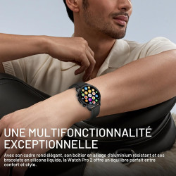 Montre connectée homme avec appels bleutooth, 1.43" amoled smartwatch avec 120+ modes sportifs, etanche ip68 montre connectee av