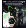 Montre Connectée Homme GPS Intégré,Lampe de Poche,Montre de Fitness avec110+ Modes Sportifs,24/7 Surveillance de la Santé,30 Jou