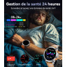 Montre Connectée Homme GPS Intégré,Lampe de Poche,Montre de Fitness avec110+ Modes Sportifs,24/7 Surveillance de la Santé,30 Jou