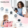 Tablette Enfants, 8 Pouces, Android, 6+10 RAM, 128Go ROM (Carte TF 256 Go), certifiée Google, Logiciel Enfant préinstallé, Wi-FI