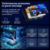 Android 15 Tablette 10 Pouces avec Gemini AI, 30 Go RAM + 128 Go ROM (Extensible Jusqu'à 2 To), WiFi 6, 8000 mAh, Widevine L1, O