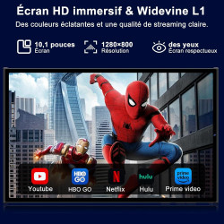 Android 15 Tablette 10 Pouces avec Gemini AI, 30 Go RAM + 128 Go ROM (Extensible Jusqu'à 2 To), WiFi 6, 8000 mAh, Widevine L1, O