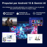 Android 15 Tablette 10 Pouces avec Gemini AI, 30 Go RAM + 128 Go ROM (Extensible Jusqu'à 2 To), WiFi 6, 8000 mAh, Widevine L1, O